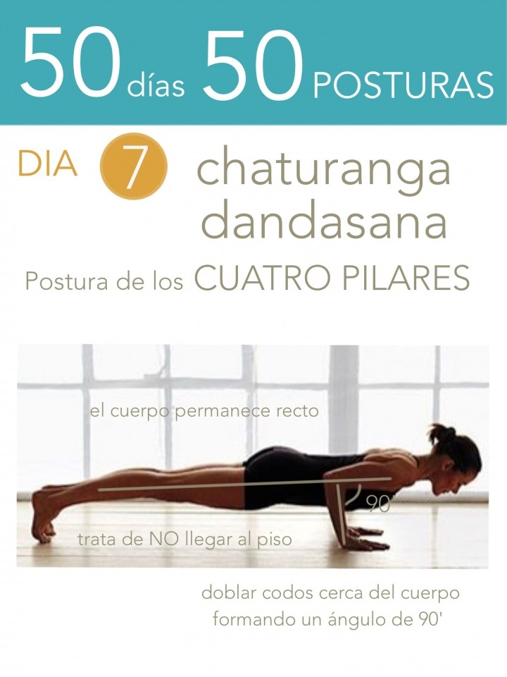 Chaturanga Dandasanao Plancha. Beneficios de las Posturas de Yoga.